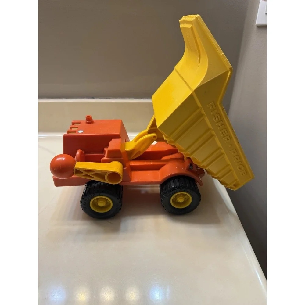 Vintage Fisher Prise Toy Dump Truck